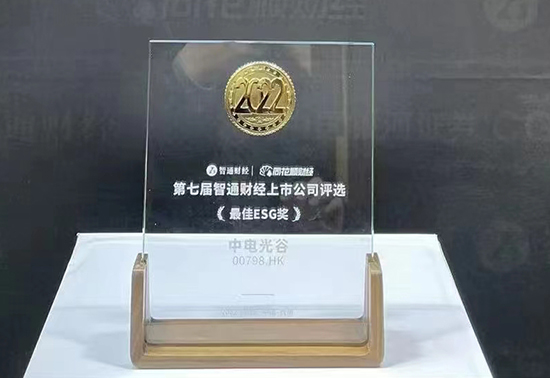 中電光谷榮獲“最佳ESG獎(jiǎng)”